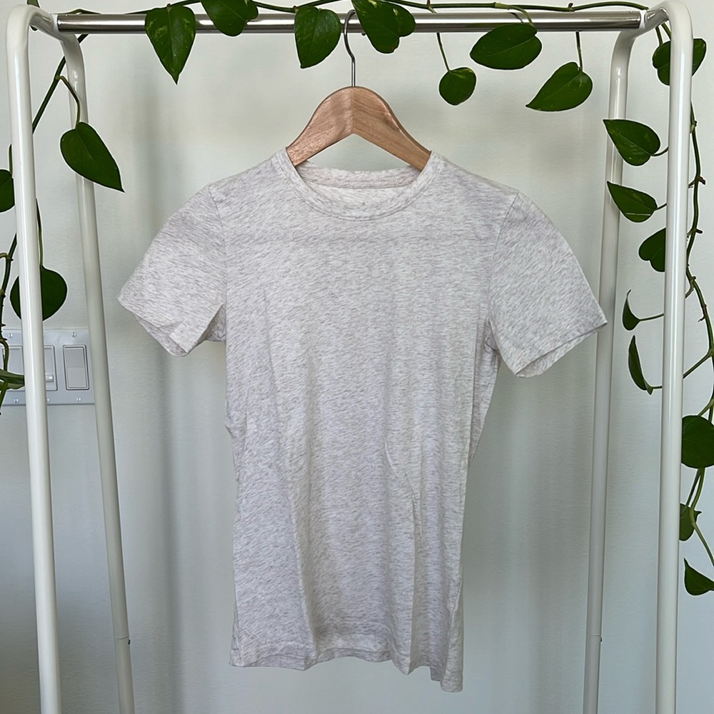 Everlane Oatmeal Crewneck T-Shirt in XS